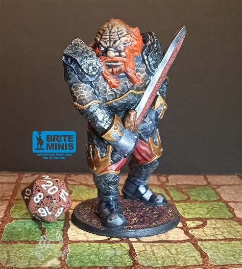 Hand Painted Fire Giant Miniature for Dungeons and Dragons and Other ...