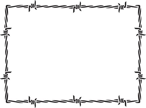 Barbed wire frame 2786852 Vector Art at Vecteezy