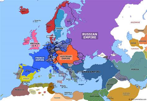 Fifth Coalition | Historical Atlas of Europe (26 April 1809) | Omniatlas