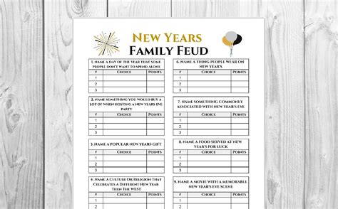 Family Feud Printable Games Online Free