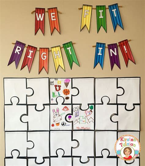 a puzzle board with flags and buntings on the wall in front of it