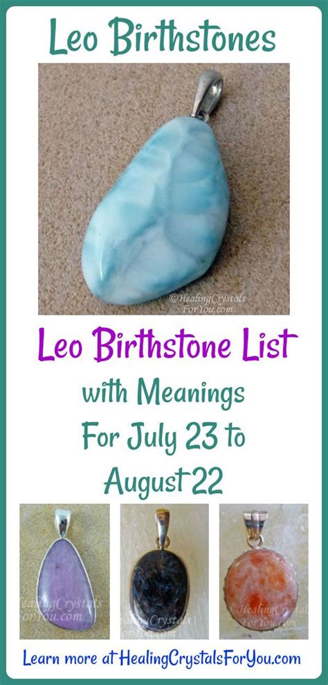 Leo Birthstone Meanings: Unveiling the Power of Birthstones for Leo