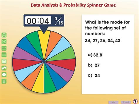 Data Analysis & Probability: Spinner Game - 6-8 - - CCP Interactive