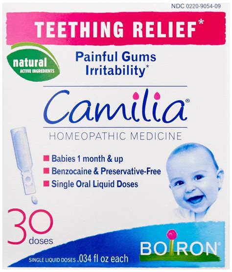 Boiron Camilia Baby Teething Relief 30 Doses Teething Drops for Painful ...