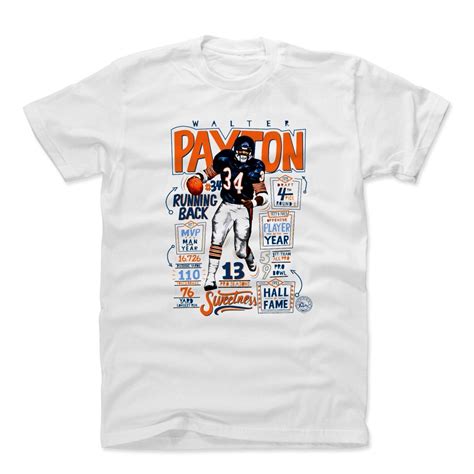 Walter Payton Shirt Vintage Chicago Football Apparel Walter Payton ...