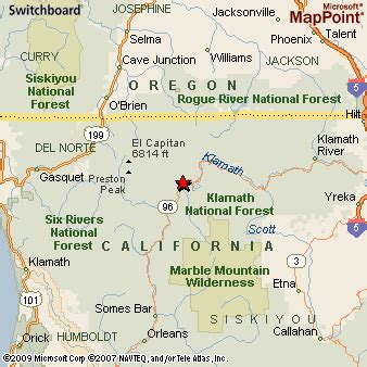 Where is Happy Camp, California? see area map & more