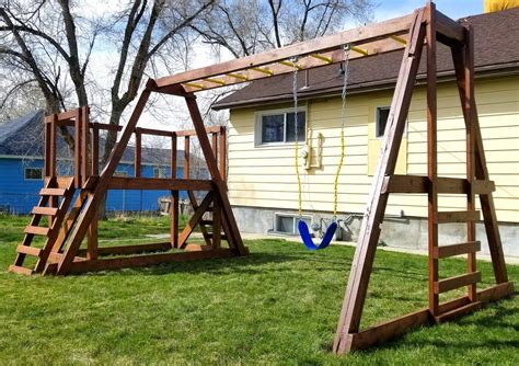 Paul's Swingset | Free Wooden Swing-Set Plan – Paul's Playhouses