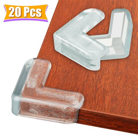 20Pcs Glass Corner Protectors Baby Clear,Table Corner Guards Edge ...