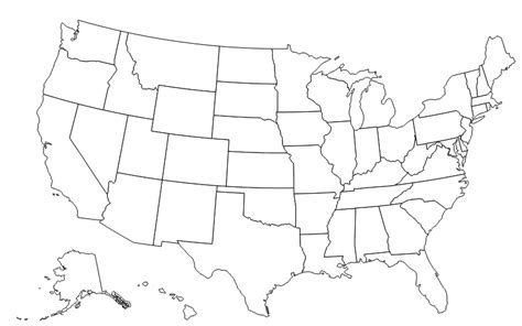 The United States Map Without Names - Ronna Chrystel