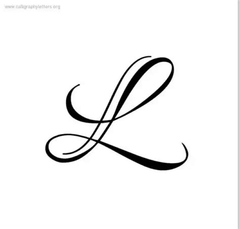 Elegant Letter L Tattoo Design