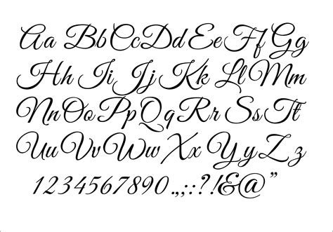 Letters In Cursive Font