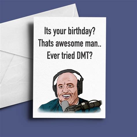 Joe Rogan Birthday Card Funny Birthday Card UFC Card - Etsy