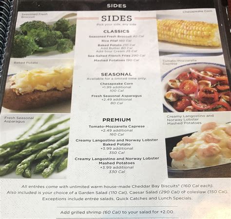 Red Lobster menu with prices – SLC menu