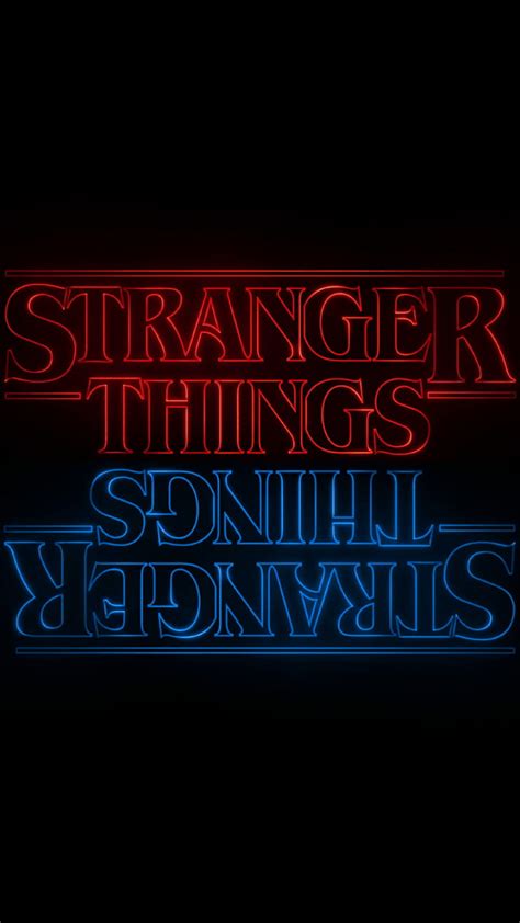 Stranger Things, 1980s, logo, netflix, show, tv, upside down, HD phone ...