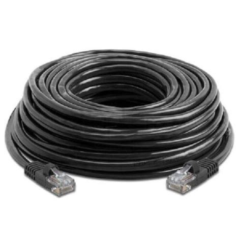 2 X Black 100 FT Foot 30M Cat5 Patch Ethernet LAN Network Router Wire ...