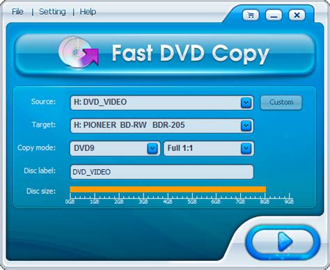 Fast DVD Copy software - fast copy DVD movies to DVD R discs.