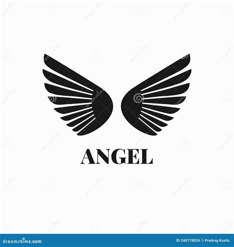 Angel logo stock illustration. Illustration of pattern - 240778026