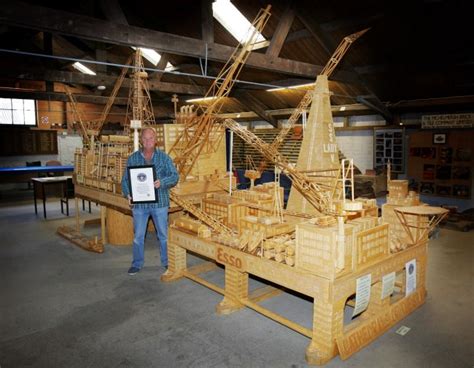 Pictured: World's biggest matchstick model that took 15 years and four ...