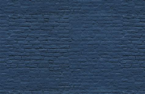 Deep Blue Brick Wallpaper Mural - Hovia | Decoraciones de casa ...