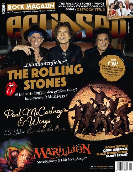 Mick Jagger, Keith Richards, Ronnie Wood, Eclipsed Magazine November ...