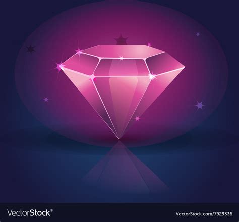 Colorful shiny bright crystals diamond crystal Vector Image