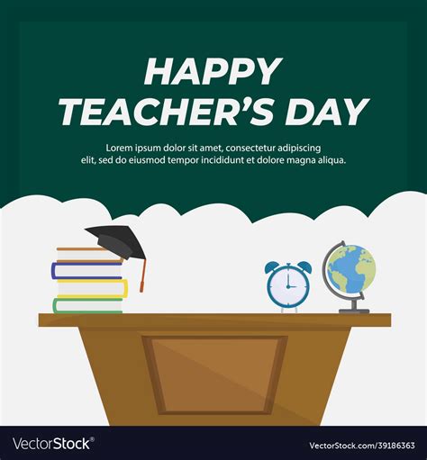 Banner design of happy teachers day Royalty Free Vector