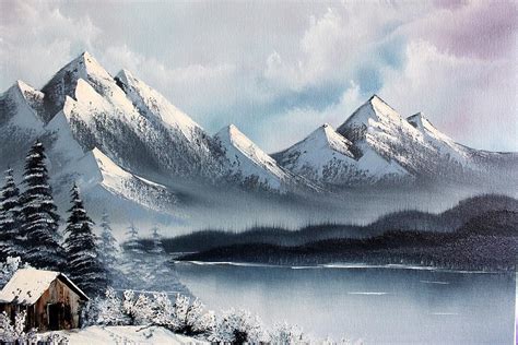 Snowy Mountain Painting by Ashwini Biradar - Pixels