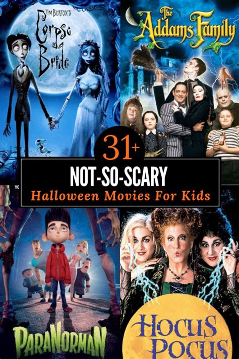 31 Not-So Scary Halloween Movies for Kids | Halloween movie night ...