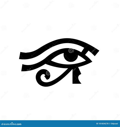 Horus eye (Wadjet) stock vector. Illustration of book - 101834278