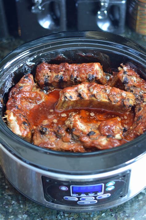 Crock Pot BBQ Ribs - Easy Fall Off The Bone Recipe