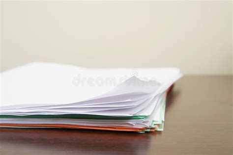 Paperwork on desk stock photo. Image of information, desk - 62558210