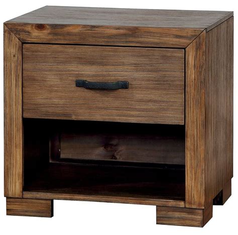 Bairro Reclaimed Pine Wood Nightstand, CM7250N, Furniture of America