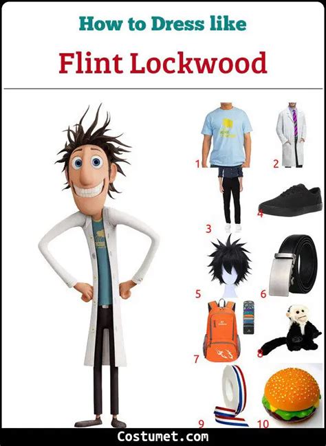 Flint Lockwood & Sam Sparks (Cloudy with a Chance of Meatballs) Costume ...