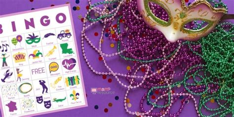 Mardi Gras Party Games - Fun Cool Printable Activities