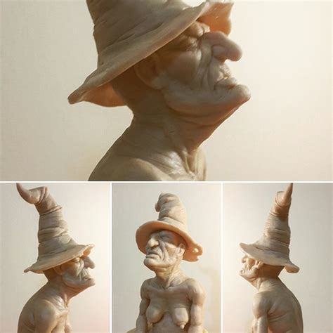 sculpting characters on Behance