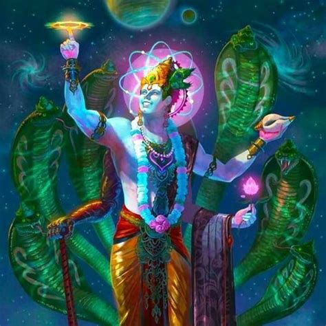 Lord Vishnu the preserver #painting #art #paintingwarindia#artist # ...