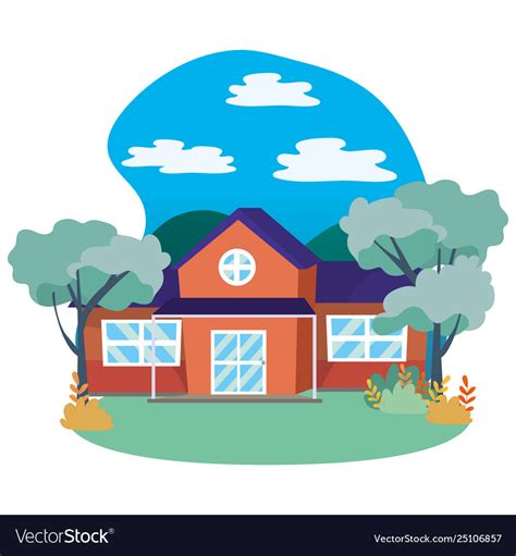 House home cartoon Royalty Free Vector Image - VectorStock