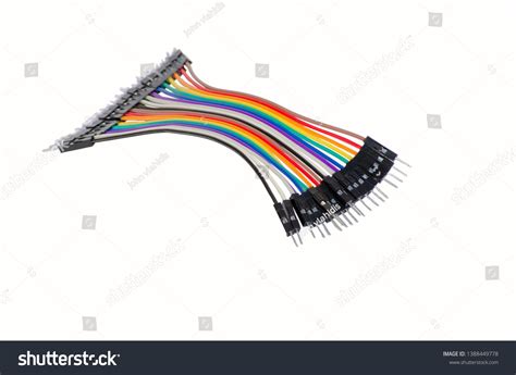 Jumper Wires Male Male Colorized Isolate Stock Photo 1388449778 ...