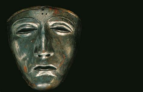 Roman face mask. One of the few remaining artifacts found after the ...