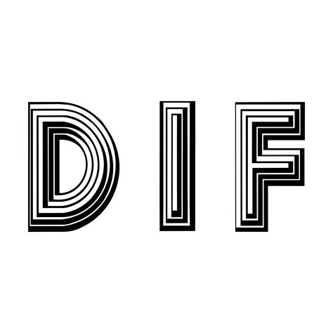 DIF Logo PNG Transparent & SVG Vector - Freebie Supply