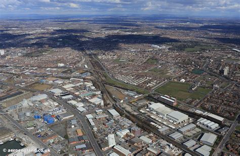 aeroengland | aerial photograph of Vauxhall Liverpool Merseyside England UK