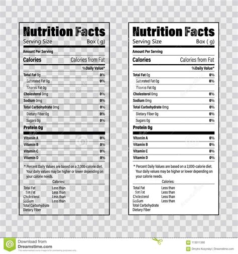 Blank Nutrition Facts Label Template Word Doc Nutrition Facts Banana ...