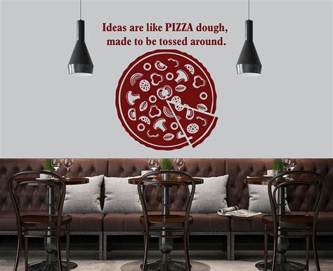 Pizza Custom Food Lover Wall Decal Pizza gifts Vinyl Pizza lover ...