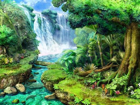 Tropical Waterfall Wallpapers - Wallpaper Cave