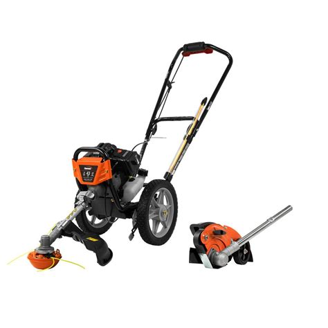 Powermate 43cc Wheeled String Trimmer + Edger Attachment Combo Kit ...