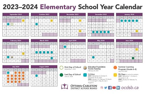 Calendar - Ottawa-Carleton District School Board