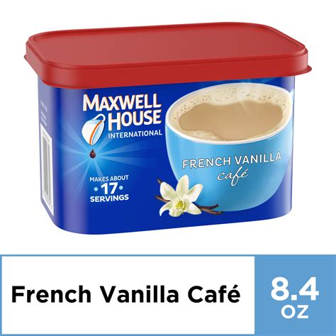 Maxwell House International French Vanilla Cafe Beverage Mix, 8.4 oz ...