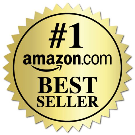 Amazon Best Seller Book Award Gold Burst Labels