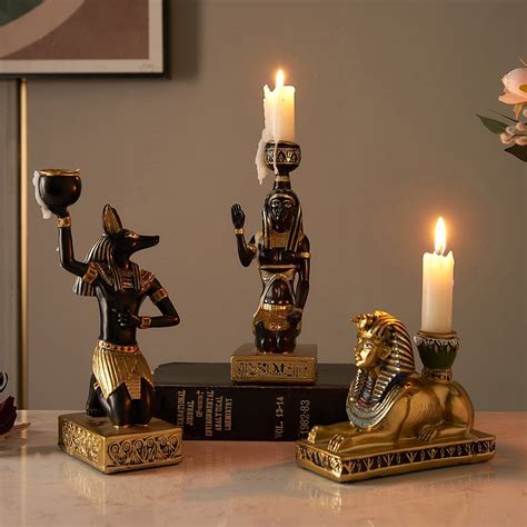 Buy Mysterious Ancient Egyptian Gods Candle Holders | Pragmism