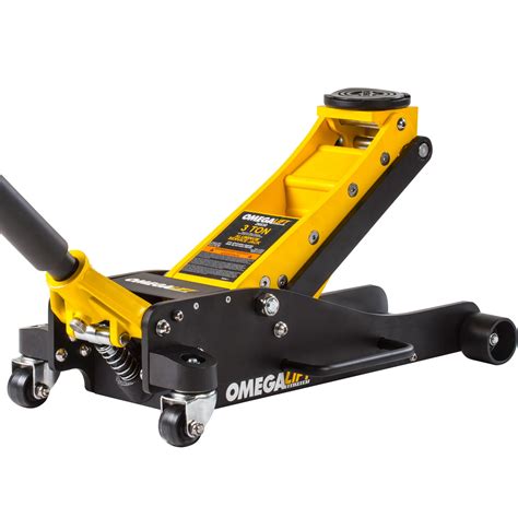 Omega Lift 3 Ton Hydraulic Aluminum Garage Floor Jack with Quick Magic ...